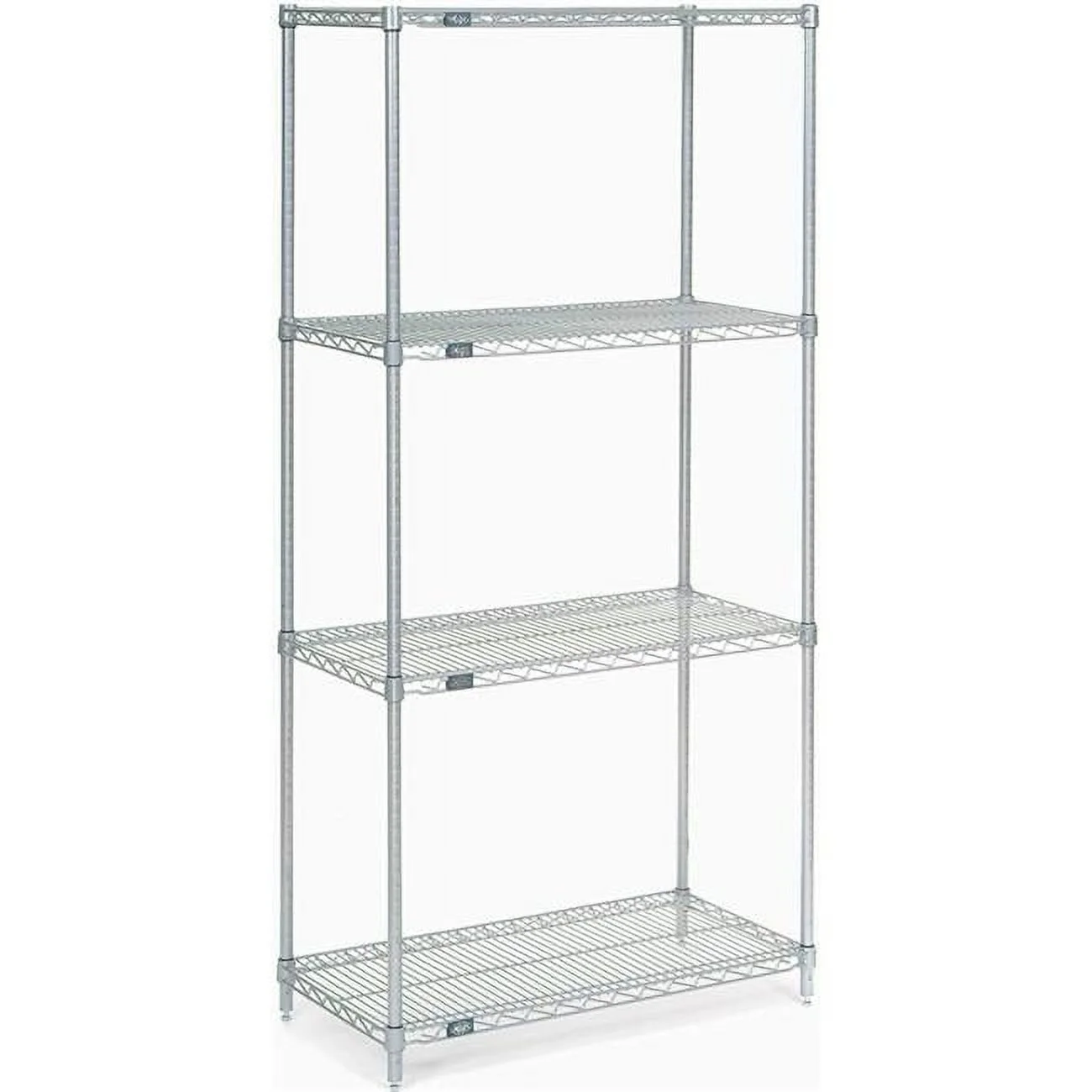 Nexel Poly-Z-Brite Wire Shelving Starter Unit - 5 Tier - 60