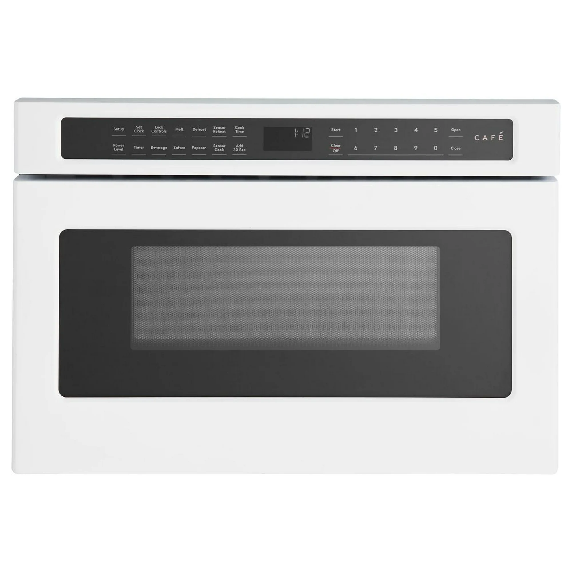 Cafe CWL112P4RW5 1.2 Cu. Ft. Matte White Built-In Drawer Microwave