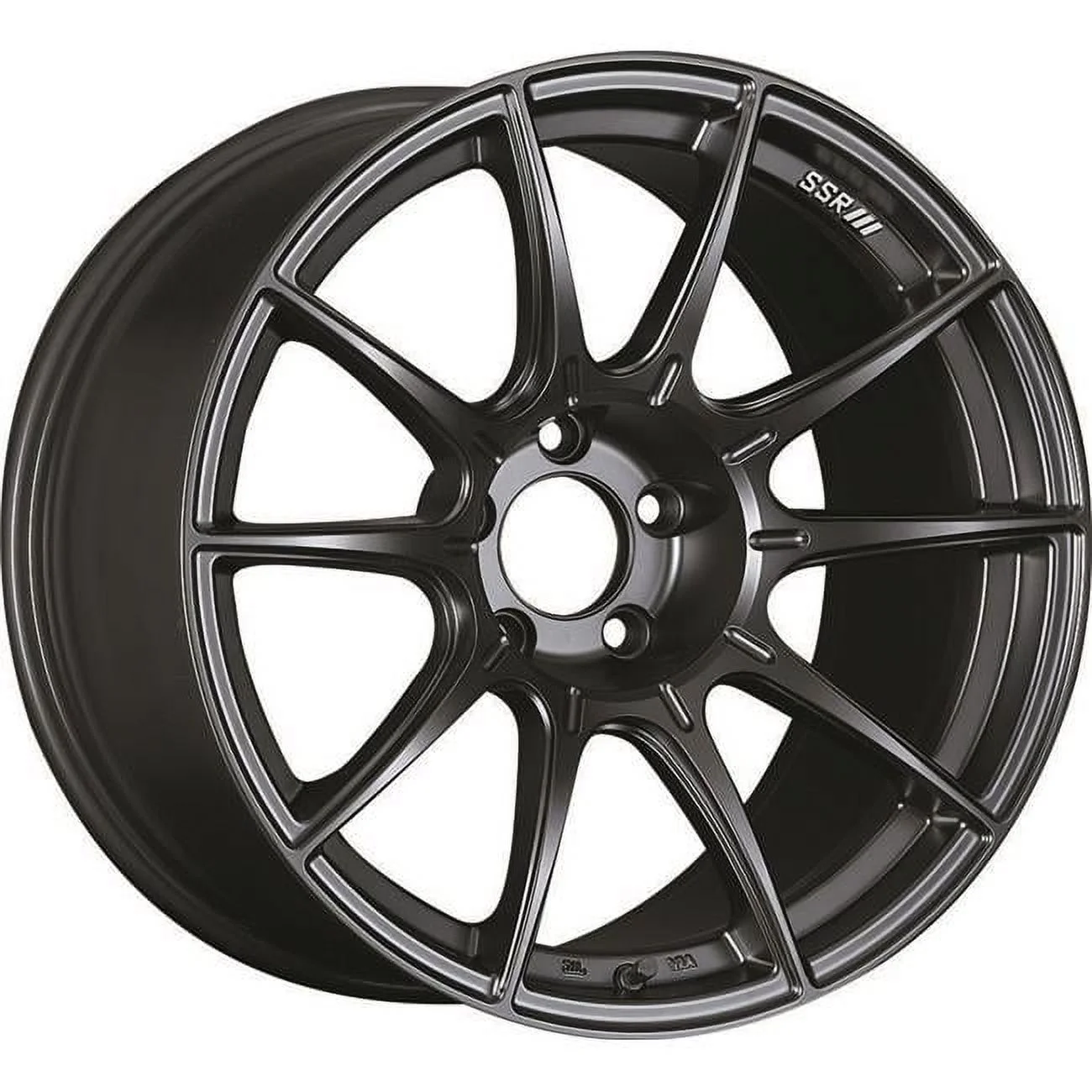 SSR Wheels XA18950 Plus 2205GMB GTX01 18 x 9.5 & 5 x 114.3 to 22 mm Offset Flat Black Wheel for Evo 8 9 X-G35-350Z-370Z