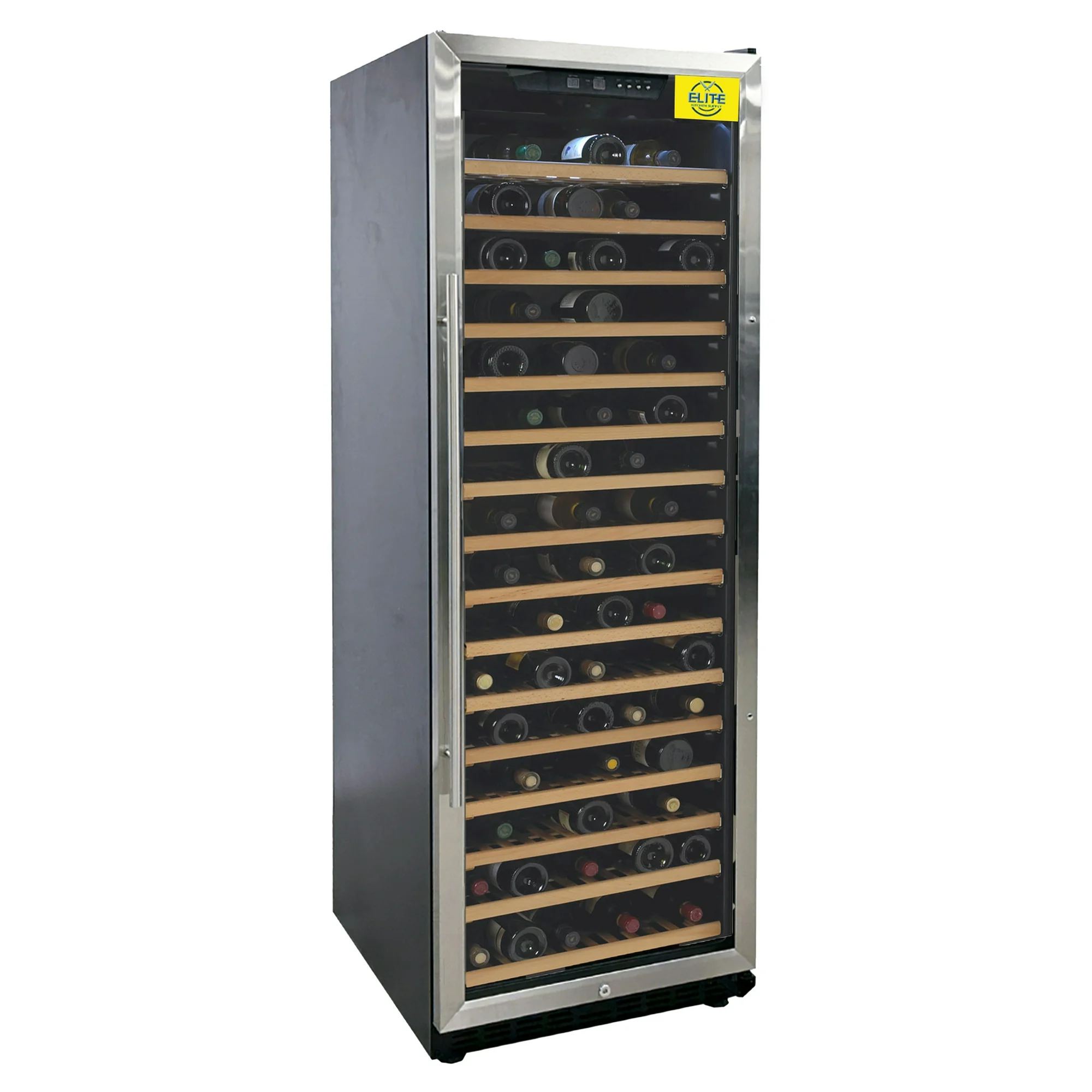 NSF 200 Bottles Wine Cooler Refrigerator, Commercial 24 in. Single Zone Wine Cooler ETL