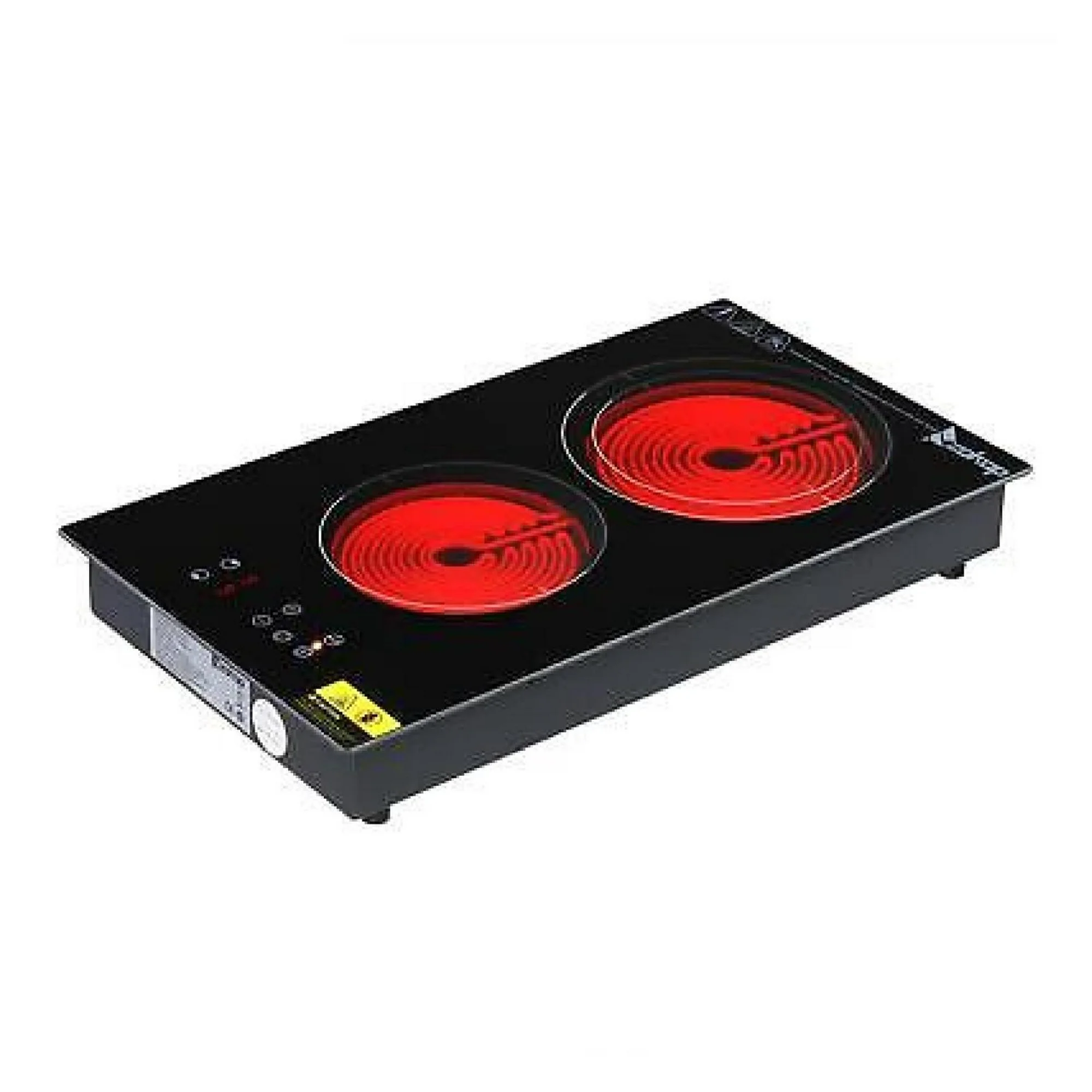 ZHANGHU 20'' Electric Cooktop 2 Burner Infrared Stove Top Touch Child Lock Timer