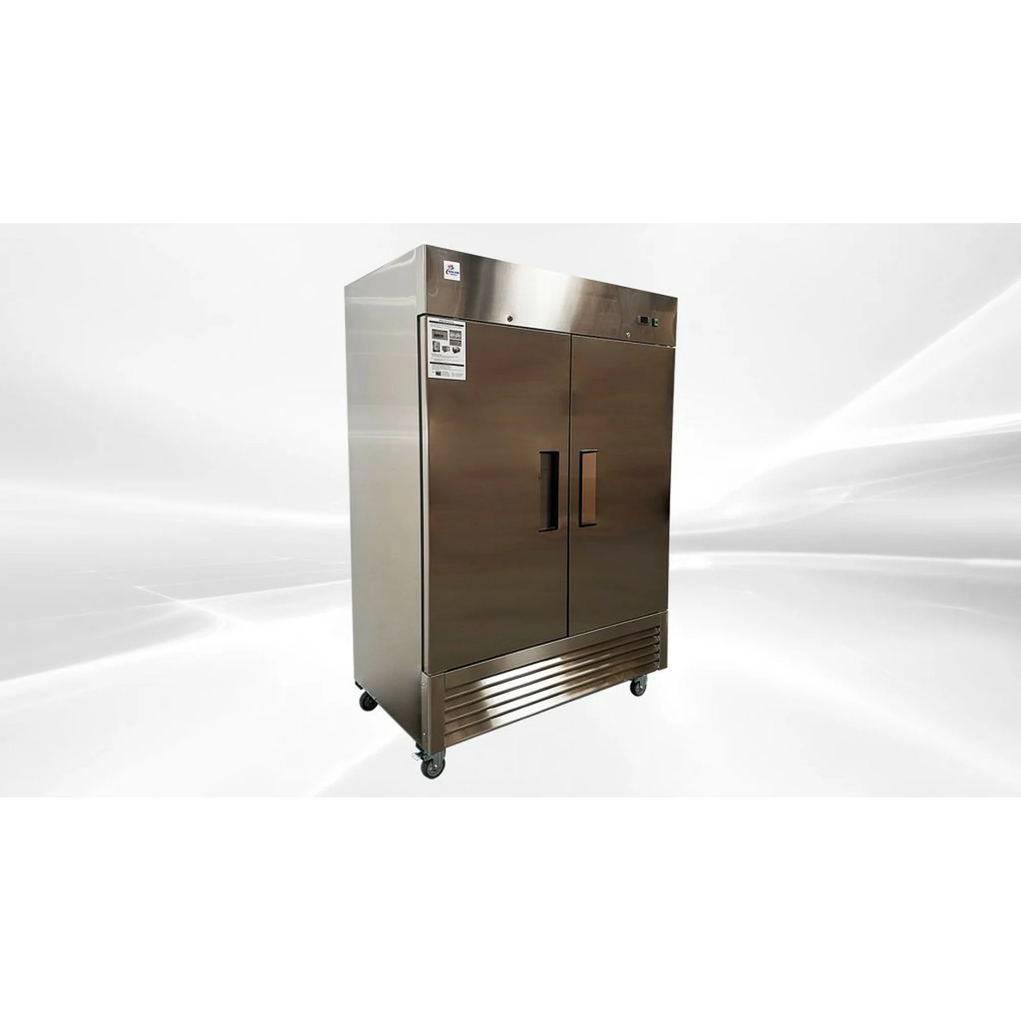 Cooler Depot 54 In. 43 Cu.ft Stainless Steel Commercial Two Door Refrigerator KR-49B1, NSF Certified
