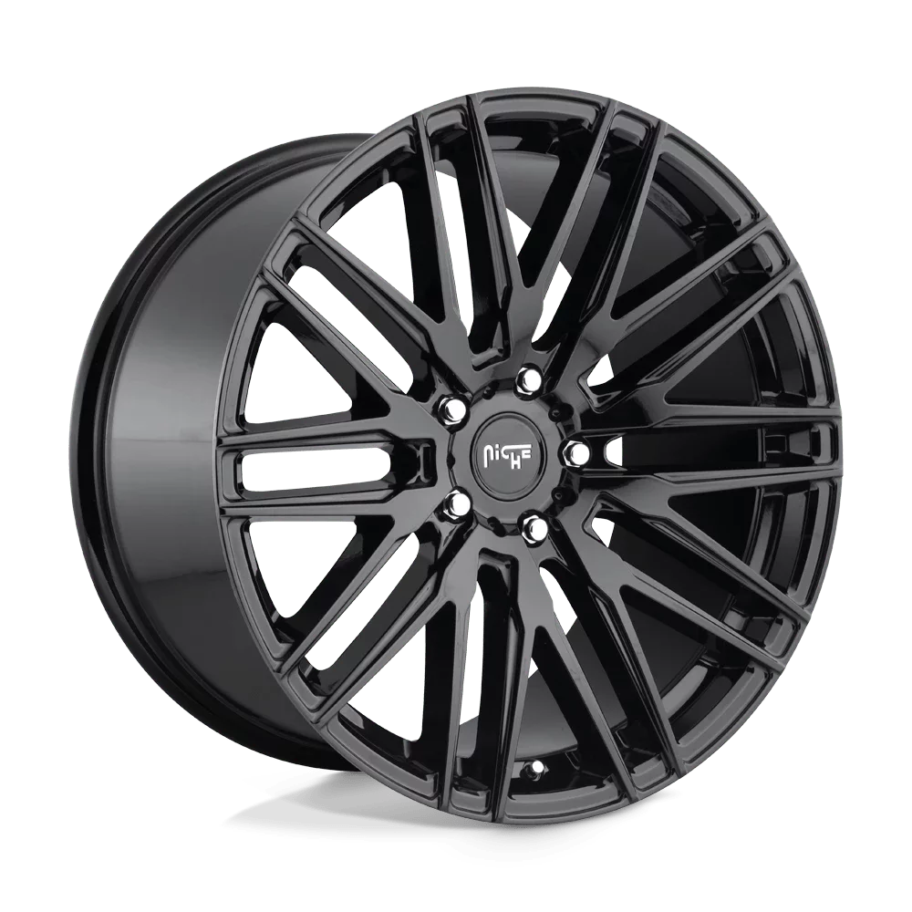 Niche 1Pc M164 Anzio 22X10.5 5X130 55Et 72.56Cb Gloss Black Wheel