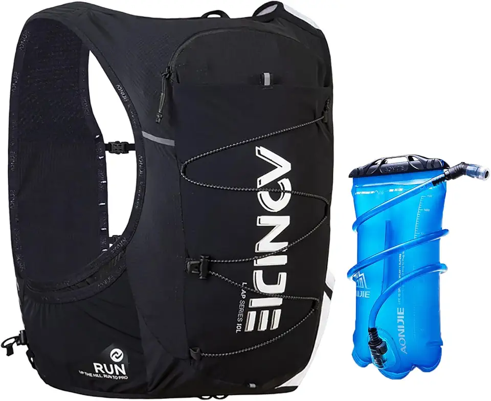 AONIJIE Running Hydration Vest Lightweight & Large Capacity Running Vest for Women Men, Hydration Running Backpack Fits 6.8