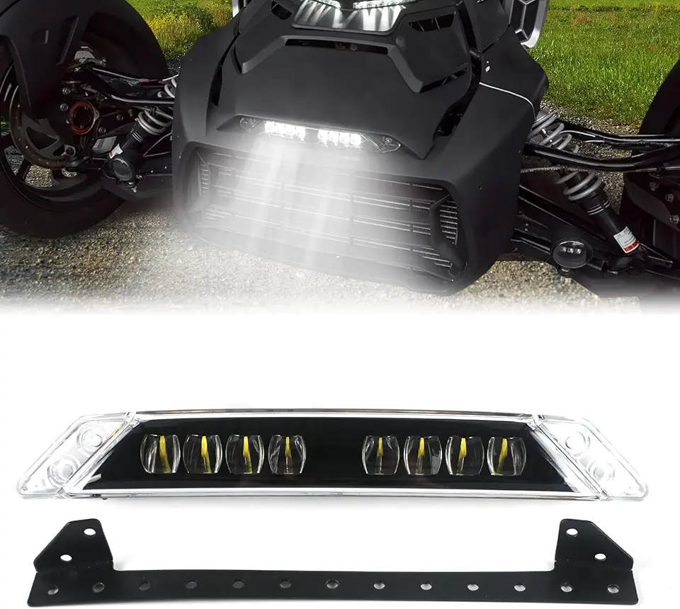 Front Bumper Light for Can-Am Ryker All Models, LED Auxiliary Light Kit HeadLight Daytime Running Lamp for Can-Am Ryker 900, 600, Sport, and Rally Editions 2019-2023 Accessories