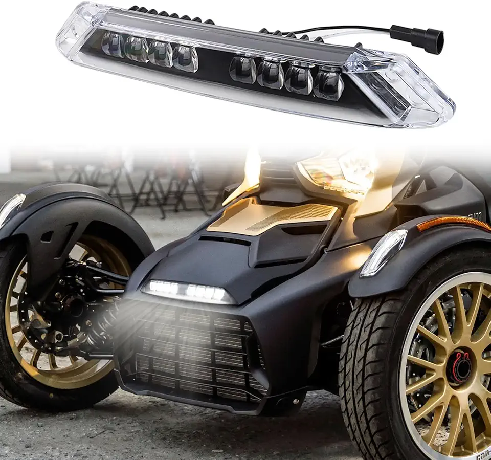 GearUp Front Bumper Light for Can-Am Ryker 600, 900, Sport and Rally Edition 2019-2023 Daytime Running Light