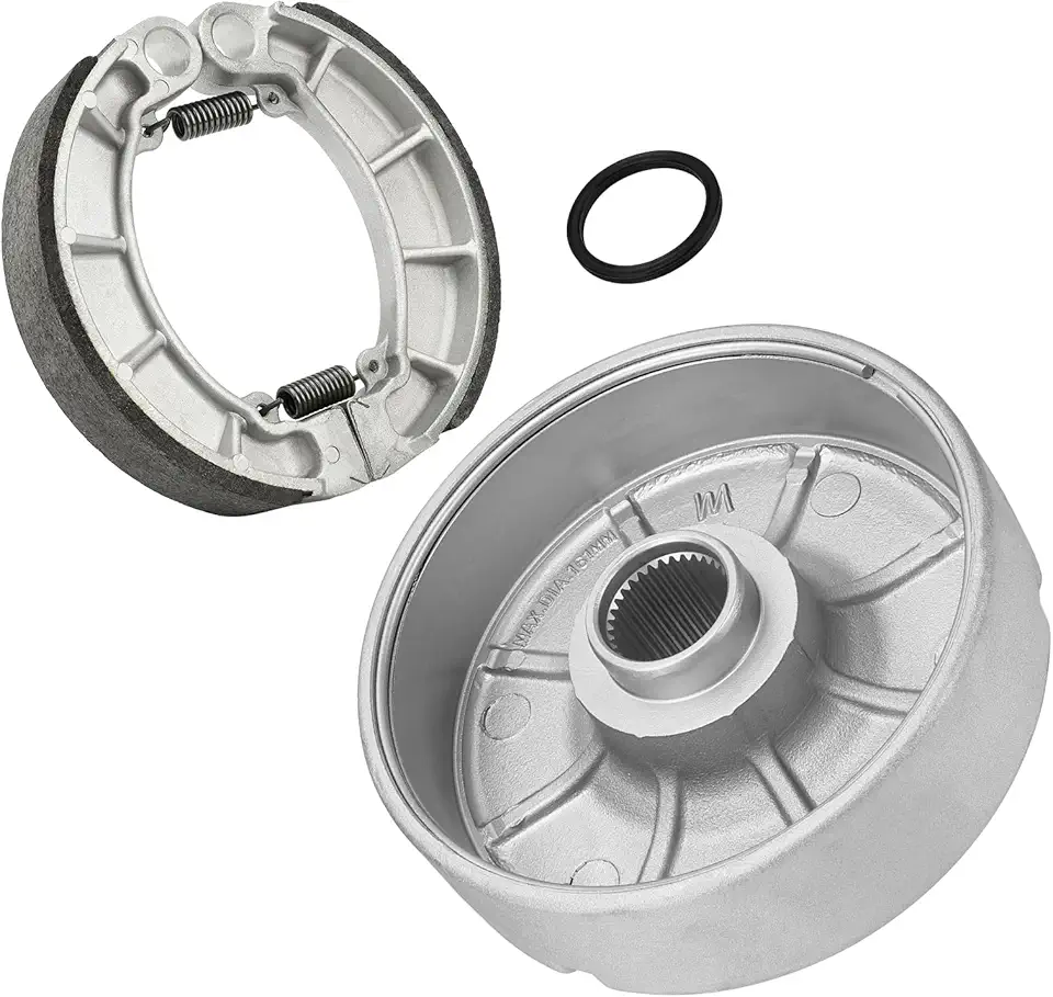 JAVIK Rear Brake Drum Hub & Brake Shoes for Honda Rancher 420 TRX420 2007-2013