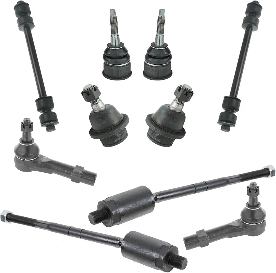 TRQ Front Steering & Suspension Kit Ball Joint Sway Bar Stabilizer Link Tie Rod Compatible with 2002-2005 Ford Explorer Mercury Mountaineer