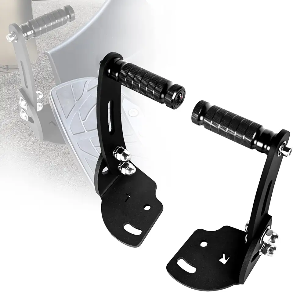 Tricycle Highway Pegs For Spyder F3 Accessories, Sresk 3D Skull Adjustable Highway Footpegs Floor Board Footrest Extensions Peg Mount Kit for Can Am Spyder F3 Floorboard Models 2015-2022 (Pair, Black)