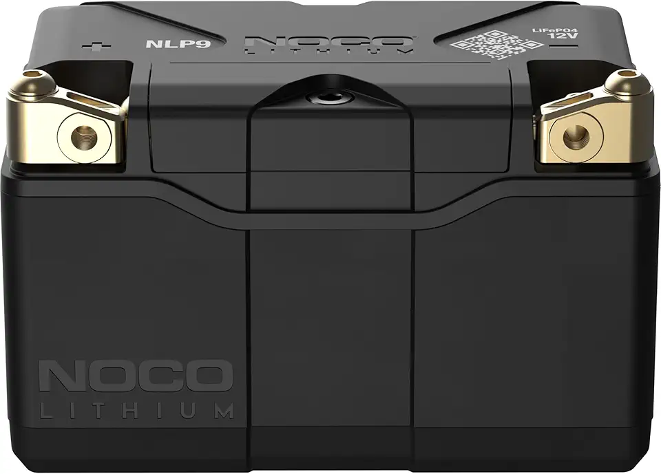 NOCO Lithium NLP9, Group 9, 400A LiFePO4 Motorcycle Battery, 12V 3Ah ATV, UTV, Jet Ski, 4 Wheeler, Quad, Riding Lawn Mower, Tractor, Scooter, PWC, Seadoo, Polaris and Generator Battery
