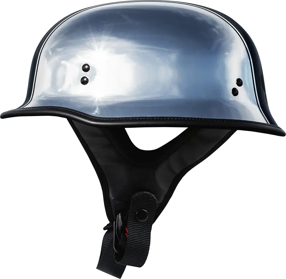 Highway 21 9mm Helmet (Chrome, 4X-Large) - FMVSS 218 Approved