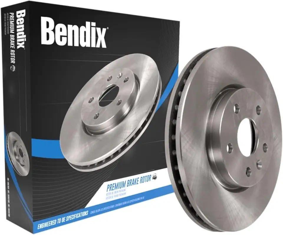 Bendix Premium PRT6138 Front Right Brake Rotor for Porsche Cayenne 2018-2011, Volkswagen Touareg 2015-2011