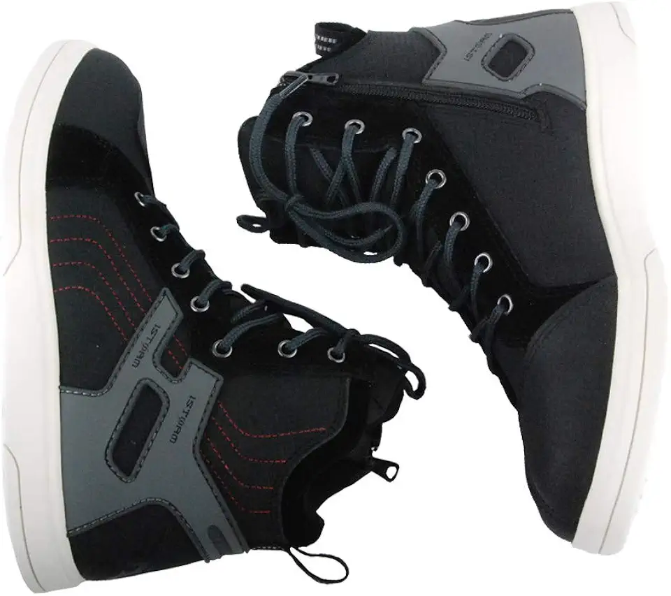 1Storm Men's Motorcycle Boots Rider Racing Black Hiking Trekking Outdoor Boots