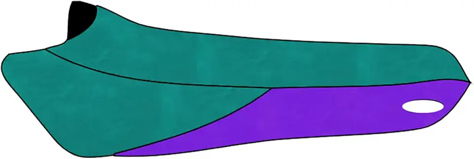 BlackTip Jetsports seat Cover for Yamaha 1994-1997 Wave Raider (Teal/Purple)