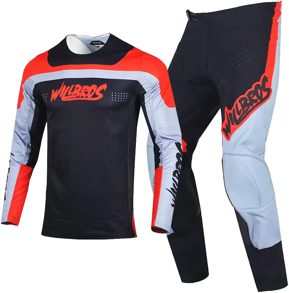 Mens Motocross Jersey Pants Combo Dirt Bike Offroad MX Gear Set Racing Riding Suit Adult