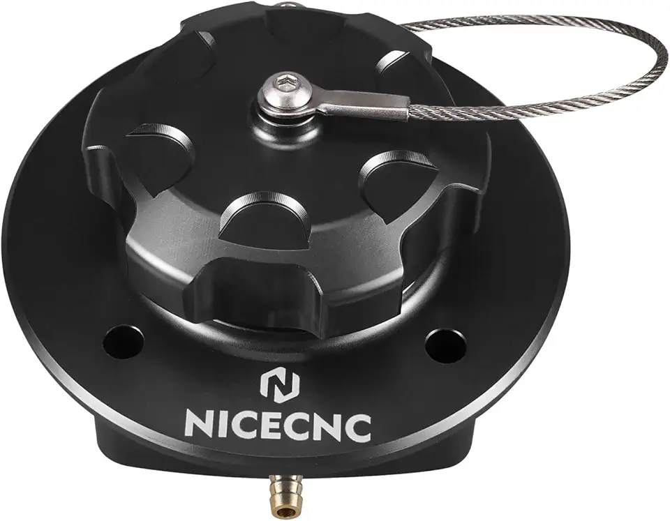 Black Fuel Filler Compatible with Husqvarna 701 Enduro and Supermoto 2016-2024, Compatible with GasGas 700 Enduro and Supermoto 2022 2023 2024, Billet Aluminum, CNC-machined