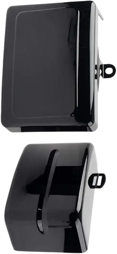 Side Battery Covers Compatible with Harley Dyna Low Rider FXDL, Fat Bob FXDF, Street Bob FXDB, Super Glide FXD, Wide Glide FXDWG, Switchback FLD 2006-2017 Glossy Black