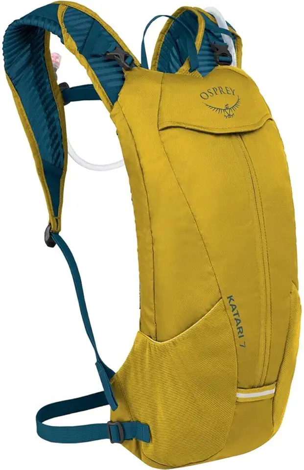 Osprey Katari 7L Men's Biking Backpack with Hydraulics Reservoir, Primavera Yellow