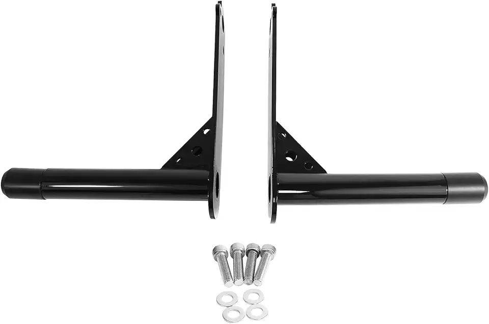 Highway Footpegs Engine Guard Crash Bar Support Portection for Indian Scout and Scout Bobber (Left+Right Gloss Black)