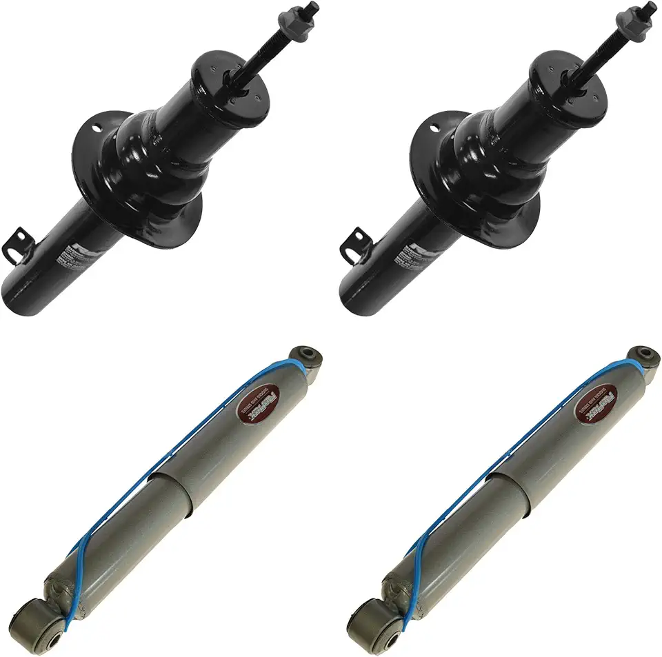 TRQ Front & Rear Exterior Door Handle Set Compatible with 2000-2005 Ford Excursion 1999-2016 F-250 Super Duty F-350 Super Duty 2008-2016 F-450 Super Duty