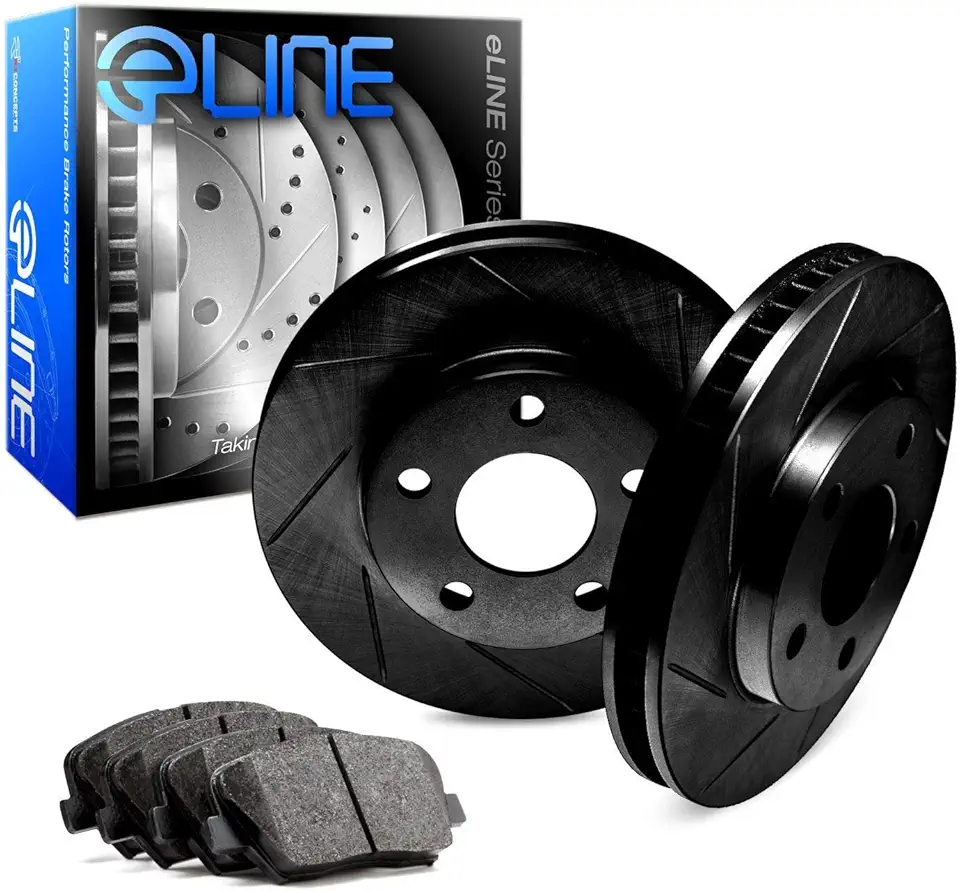 R1 Concepts Front Brakes and Rotors Kit |Front Brake Pads| Brake Rotors and Pads| Ceramic Brake Pads and Rotors - FBS.47063.02