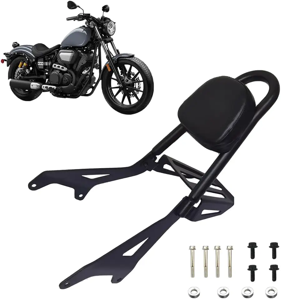 for XVS950 Bolt Sissy Bar with Luggage Rack, Removable Motorcycle Backrest, Suitable for Yamaha Bolt XVS950 XV950R R Spec (2014-2025)