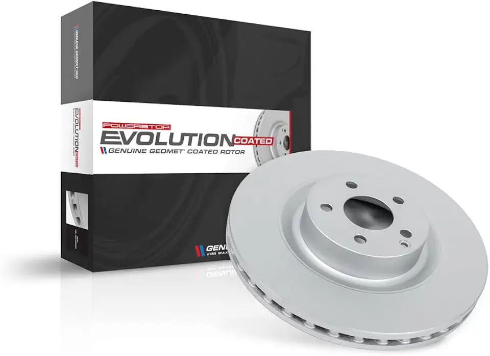 Power Stop JBR1573EVC Front Evolution Genuine Geomet Coated Brake Rotor For Nissan NV1500 2012-2021, Nissan NV2500 2012-2021, Nissan NV3500 2012-2021 [Model Specific]
