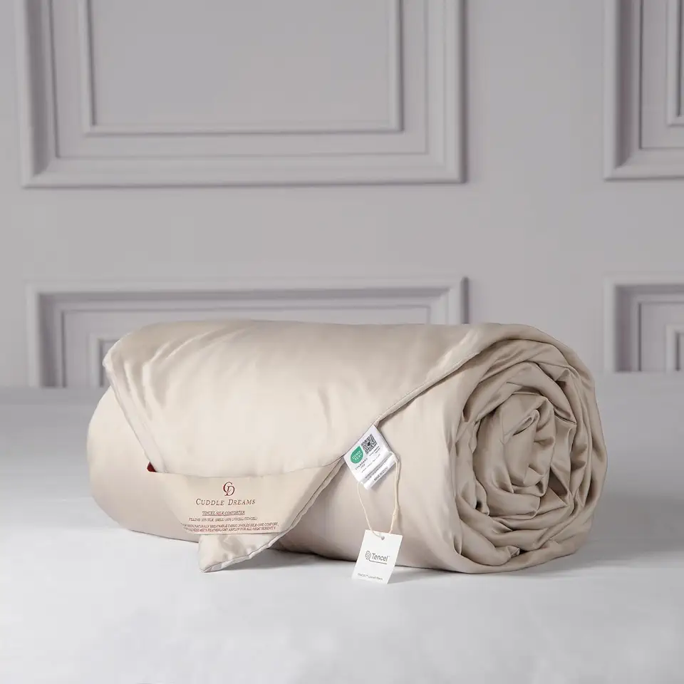 Duvet Cover Set - Full/Queen, Soft Jersey Knit Bedding - 3 Piece - Oatmeal Beige