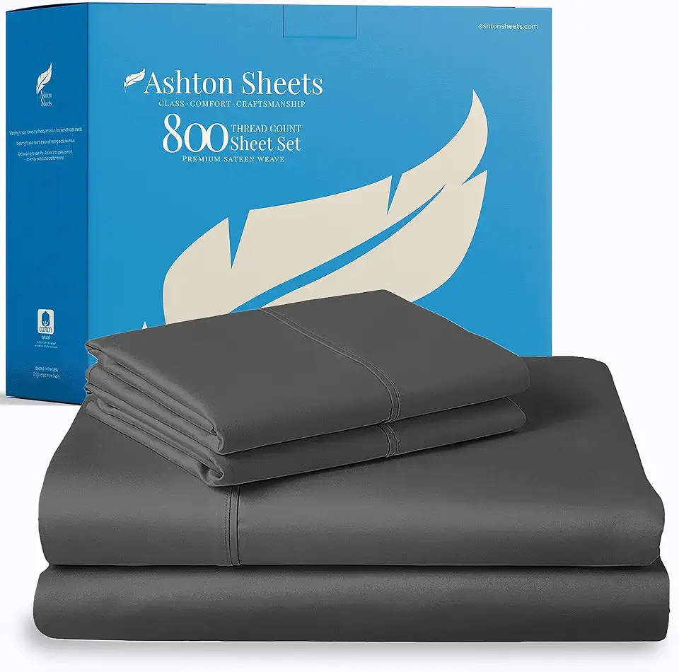 Bare Home 100% Organic Cotton Jersey Sheet Set, Ultra Soft, 100% Cotton - Sheet Set & Pillowcases - Deep Pocket Bed Sheets (King, Sand)