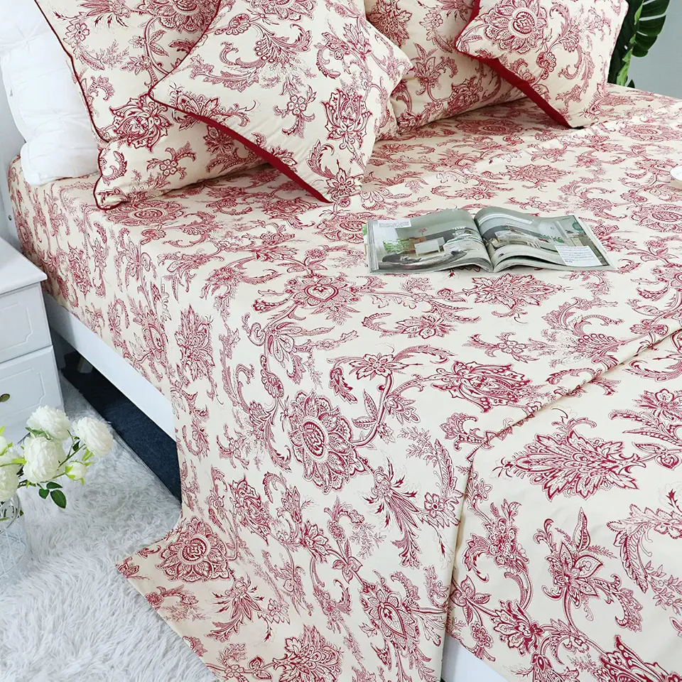 Bare Home 100% Organic Cotton T-Shirt Fabric Sheet Set, Ultra Soft, 100% Cotton Jersey - Sheet Set & Pillowcases - Deep Pocket Bed Sheets (King, Taupe)