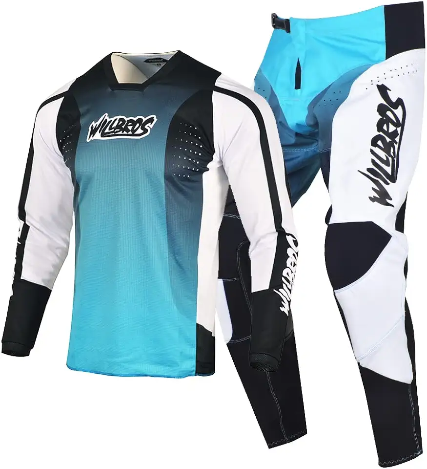 Motocross Jersey Pants Combo Mens MX Gear Set Dirt Bike Offroad Riding Racewear Adult Racing
