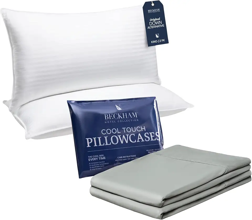 SHALALA NEW YORK Reversible Quilt Set - 2 Quilted Pillow Shams and a Soft Cotton Jersey Coverlet-Lightweight and Breathable - Machine Washable (Stripe White, King)