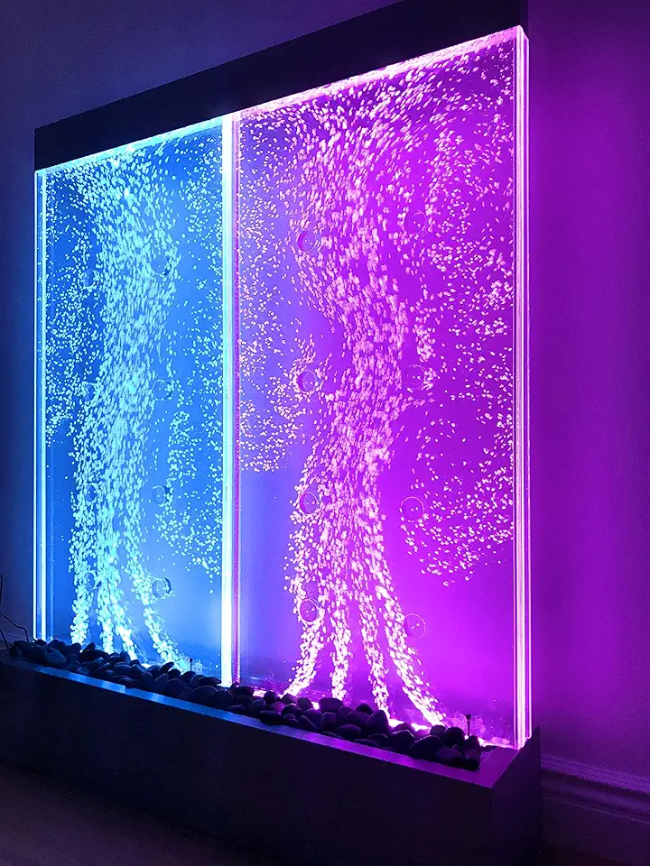 48” Tall x 40” Wide XL Standing Bubble Panel, Color Lights, Remote Ctrl by Jersey Home Decor