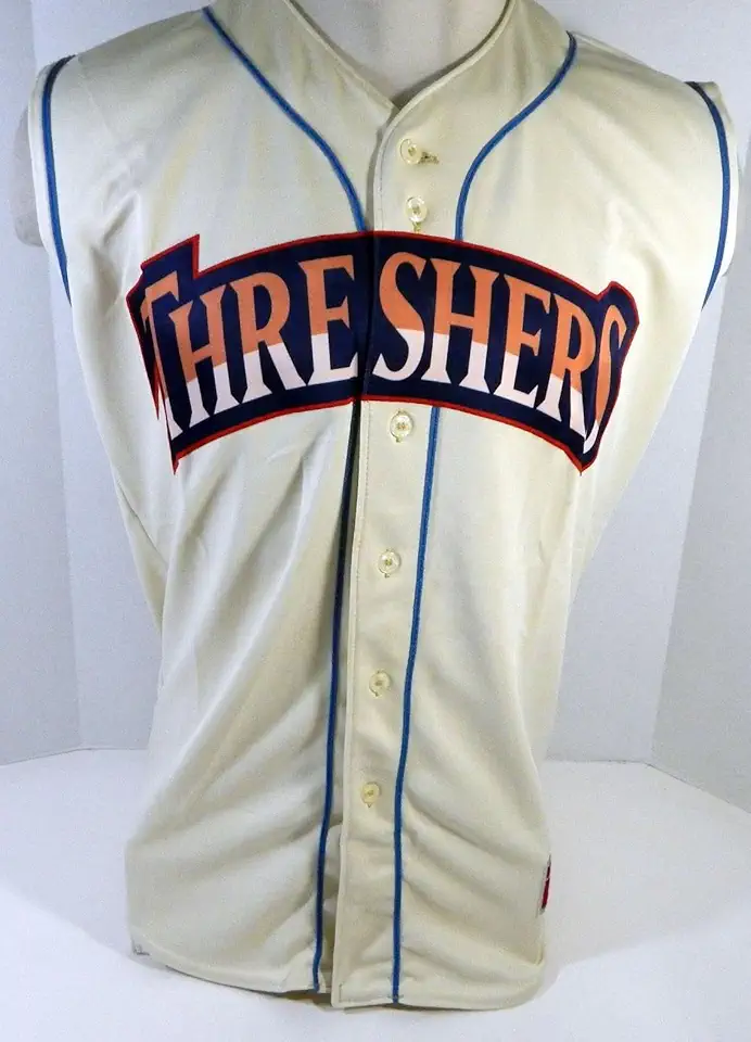 Clearwater Threshers Blank Game Issued Cream Jersey Vest 42 DP13409 - Game Used MLB Jerseys