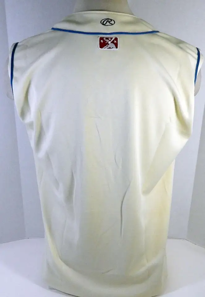 Clearwater Threshers Blank Game Issued Cream Jersey Vest 44 DP13435 - Game Used MLB Jerseys