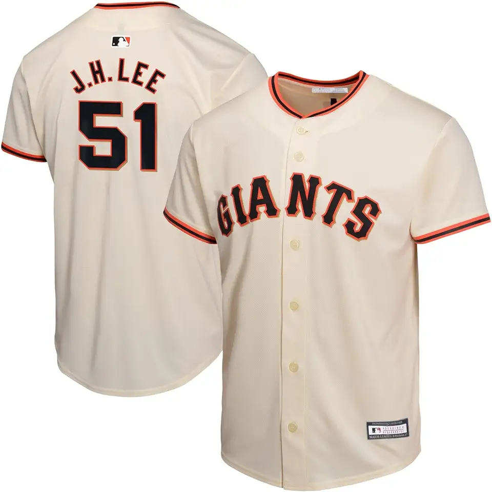 Jung Hoo Lee San Francisco Giants MLB Kids Youth 8-20 Ivory Cream Home Player Jersey