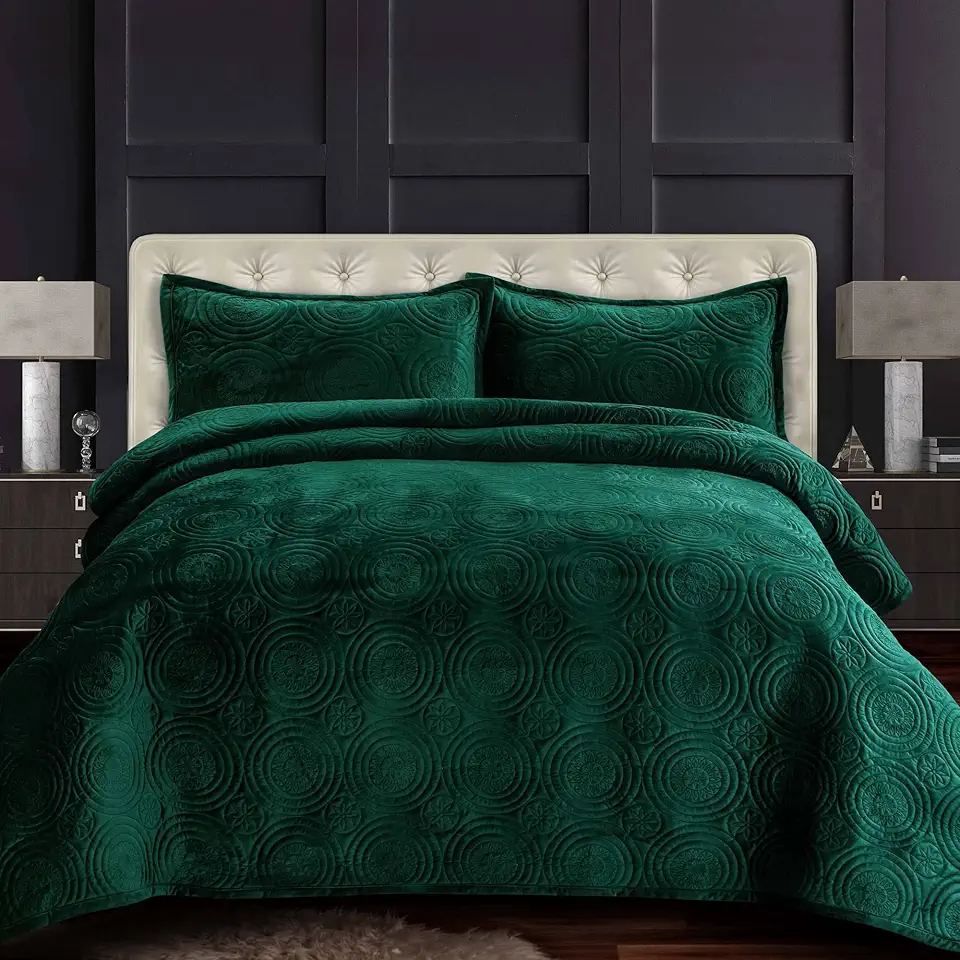 PURE ERA Jersey Knit Duvet Cover Set 100% T-Shirt Cotton Super Soft Comfy 3pc Bedding Set with Zipper Closure (Solid Olive Green, Cal King)