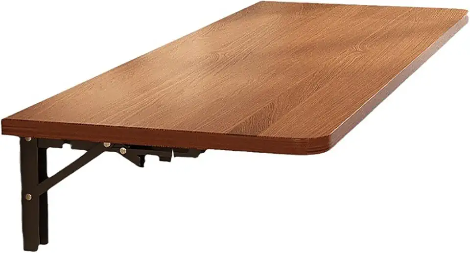 Mounted Desk for Small Spaces Space Saving Drop Leaf Table Home Office Dining or Bar Compact Floating (80 * 30cm/31.5 12in) (One Color 80 * 30cm/31.5 * 12in)