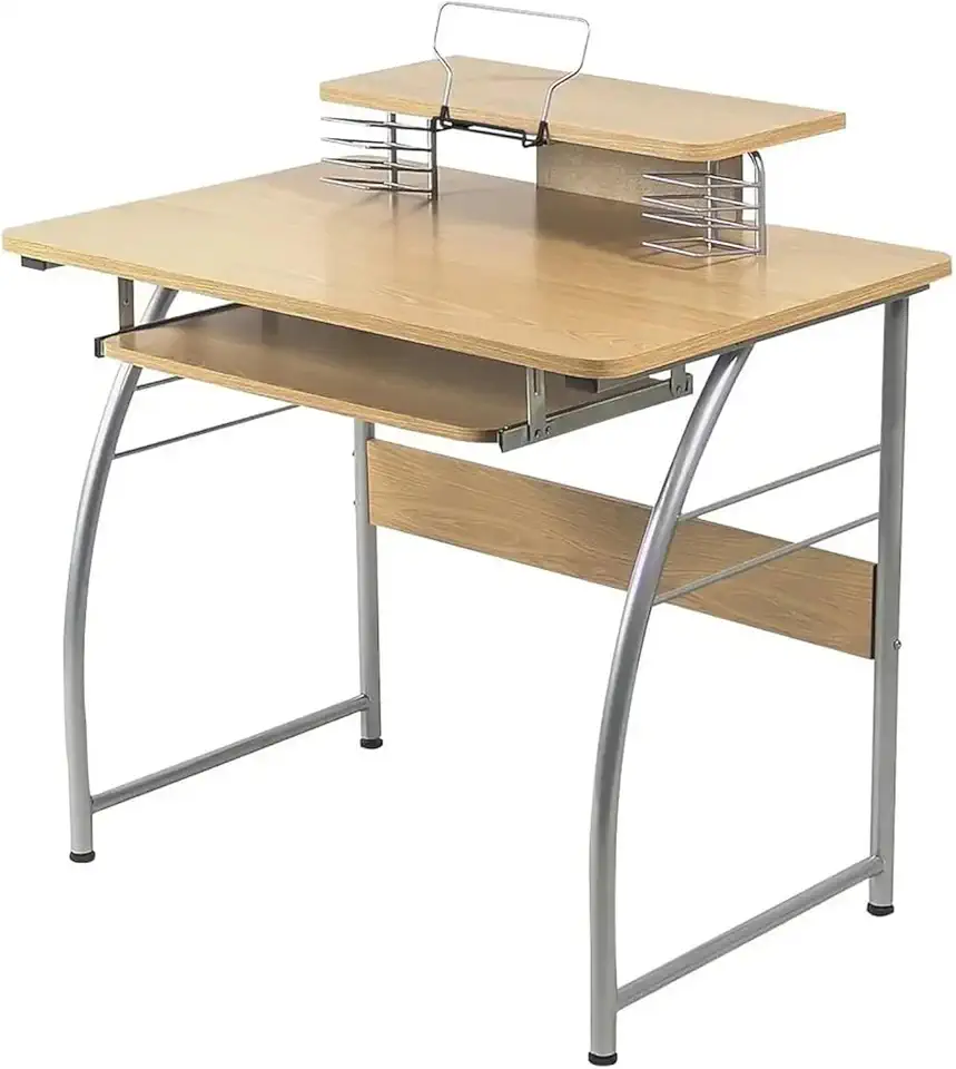 Upper Shelf Laminate Computer Desk, 1 Each Laptop Table Stand Home Office, Dining Table