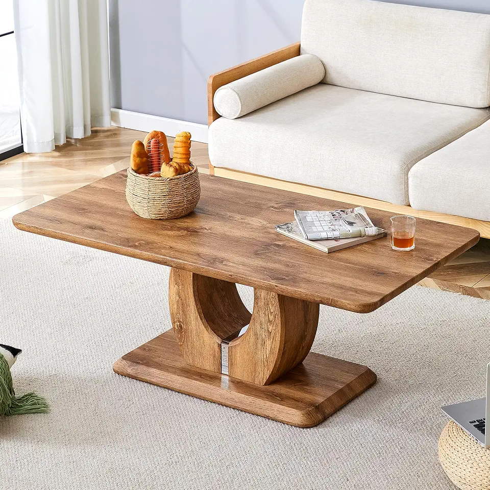 Versatile Rectangular Table for Living Room and Terrace