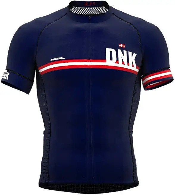 Denmark Code Short Sleeve Cycling PRO Jersey for Men