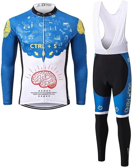 Thriller Rider Sports Mens Rest Your Mind Outdoor Sports Mountain Bike Short Sleeve Cycling Jersey