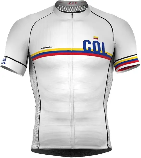 Colombia Code Short Sleeve Cycling PRO Jersey for Men