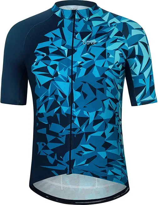 GORE WEAR Mens Polix Jersey Mens, Sphere Blue, Small