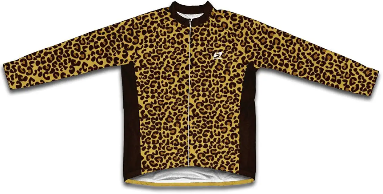 ScudoPro Leopard Skin Thermal Cycling Jersey for Women