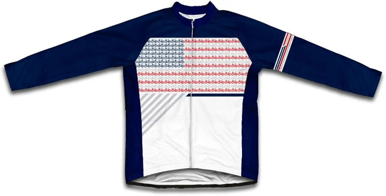ScudoPro USA Bike Flag Thermal Cycling Jersey for Women
