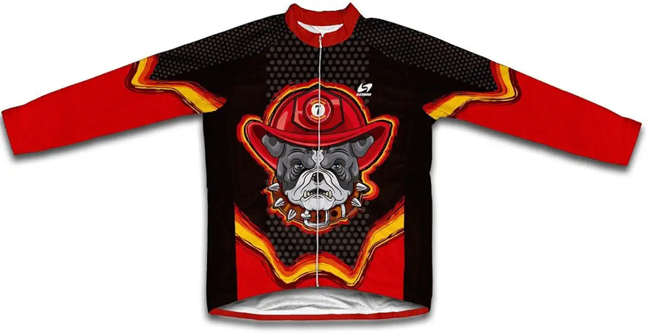 ScudoPro Firefighter Bulldog Winter Thermal Cycling Jersey for Women