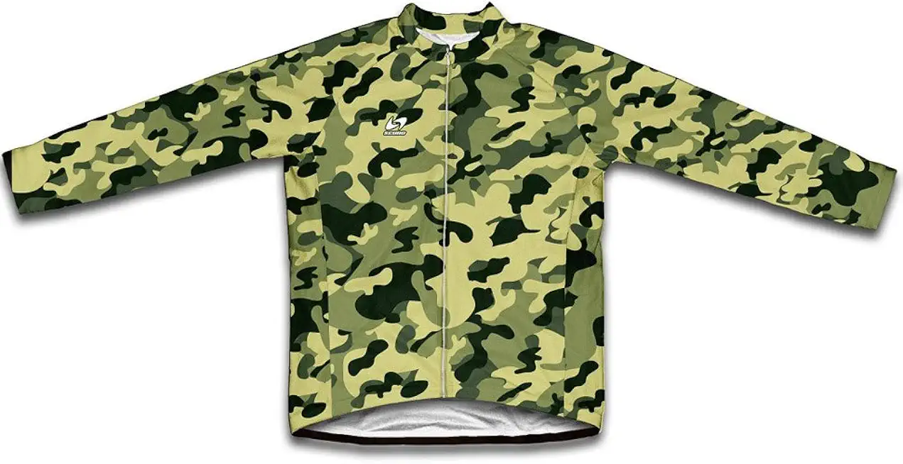 Standard Woodland Camouflage Winter Thermal Cycling Jersey for Men
