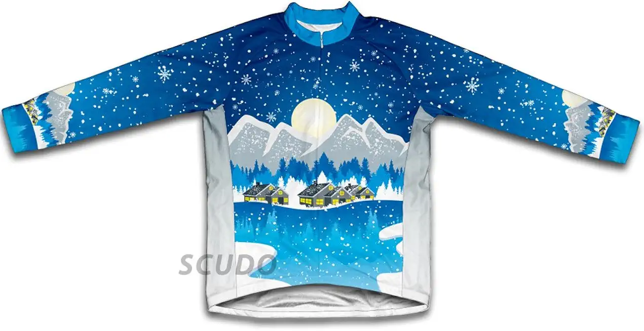 ScudoPro Winter Wonderland Winter Thermal Cycling Jersey for Women