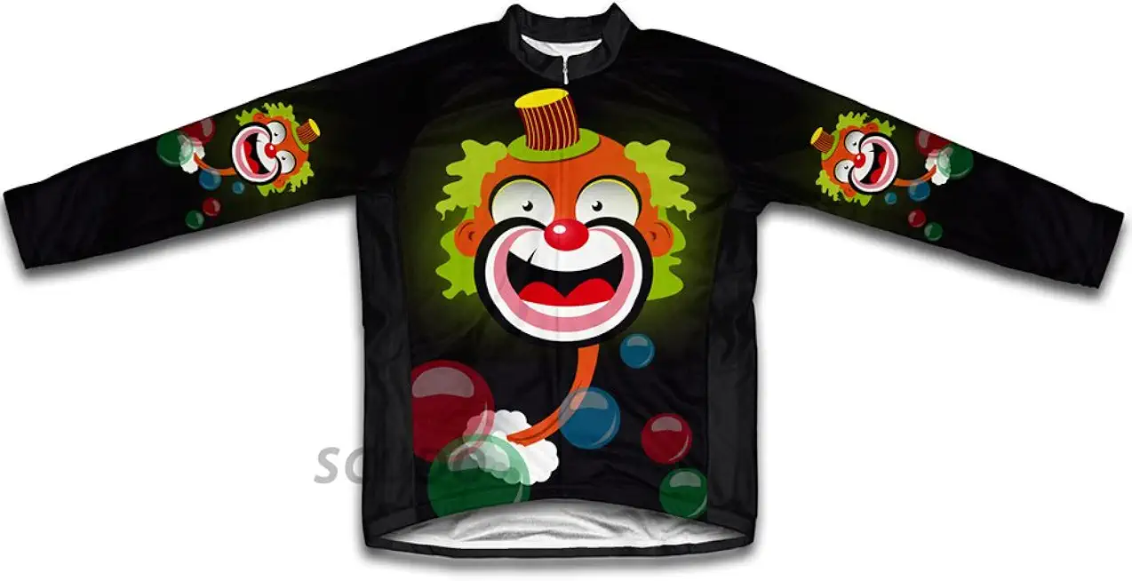 ScudoPro Bubbly Clown Winter Thermal Cycling Jersey for Women